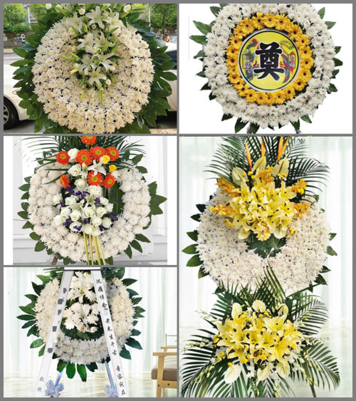 湖北襄阳市襄城区余家湖街道花圈速递